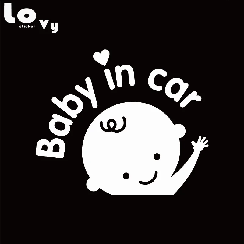 Милый ребенок в машине/ребенок на Борде автомобиля стикер Предупреждение