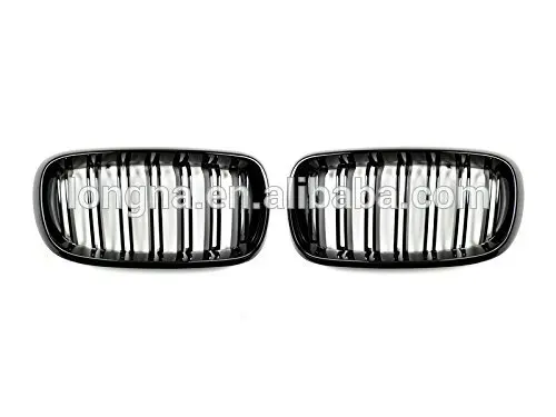 Сменные двойные планки черные блестящие Передние решетки для BMW F15 X5 | F85 X5M & F16 X6 F86