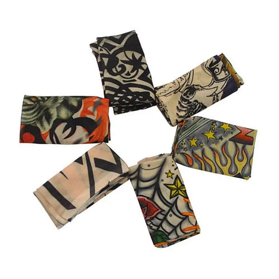 6 шт унисекс временные поддельные слипоны татуировки рукава набор моющиеся Новая