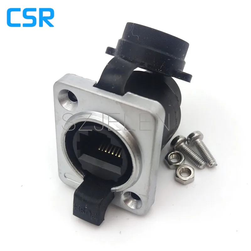 Гнездовые разъемы RJ45 панельный разъем водонепроницаемый и пыленепроницаемый