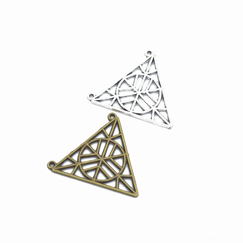 35 шт. треугольные подвески DIY ювелирные изделия кулон подходящие Браслеты и