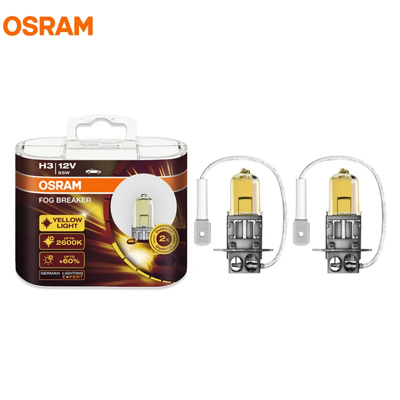 Ксеноновые противотуманные фары OSRAM H3 12 В 55 Вт 2600K 62151FBR Pk22s серия противотуманных