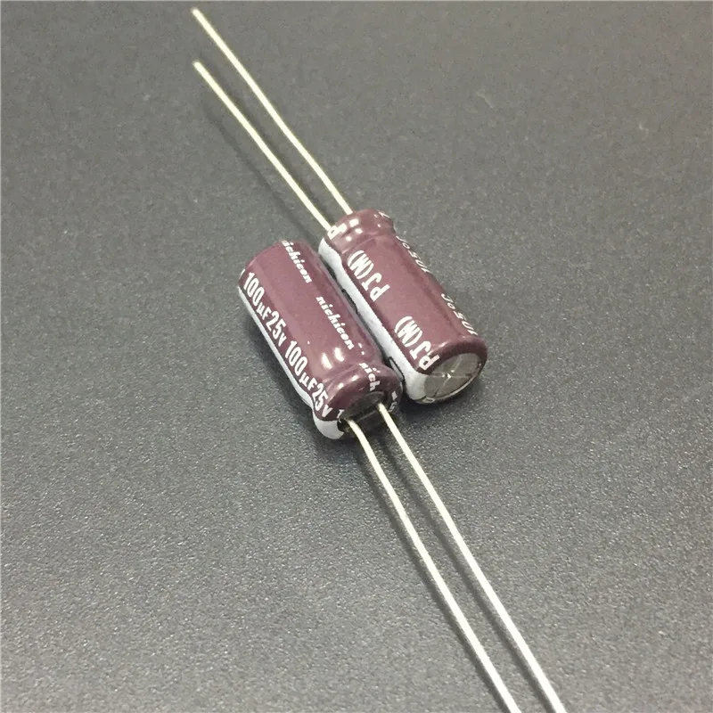 10 шт. 100 мкФ 25В NICHICON PJ серия 6 3x15 мм 25V100uF низкое сопротивление долговечный