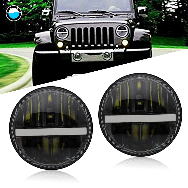 2 шт. 7 дюймовый круглый светодиодный фары для Jeep Wrangler JK TJ Cruiser Hummer H1 H2 H4