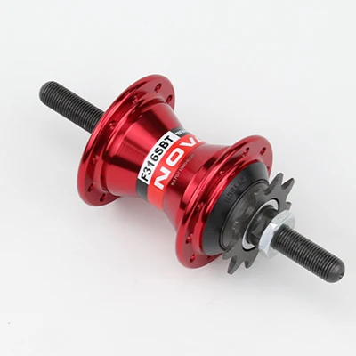 Red 20H 9T Novatec F316SBT, 20 отверстий, 9 т, складной велосипед, одна скорость, задние велосипедные ступицы с звездочками и замком, 80 мм, черный, красный, серебристый, золотой - Цвет: Red 20H 9T