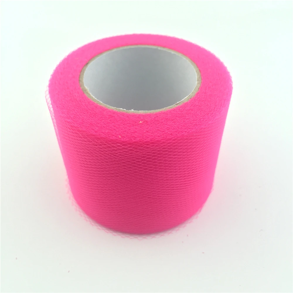 dark pink Тюль в рулоне 5 см X 22 м, тюлевая ткань, тюлевая пачка, вечерние пачки, подарочная упаковка, украшение на день рождения, свадьбу, праздничный декор, товары для рукоделия. b - Цвет: dark pink