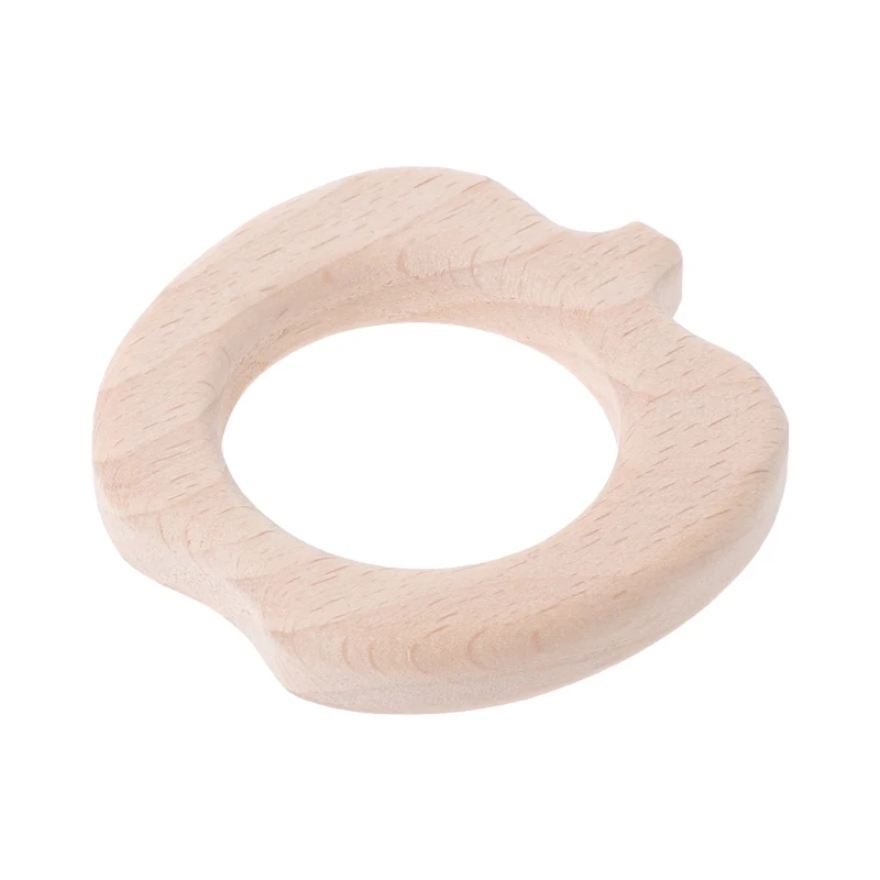 Кольцо для прорезывания зубов новорожденных в форме яблока из натурального