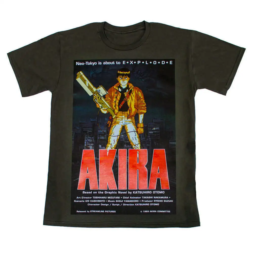 Мода 2018 Лето Акира Манга Футболка японское аниме KANEDA (S 2XL) потрясающая