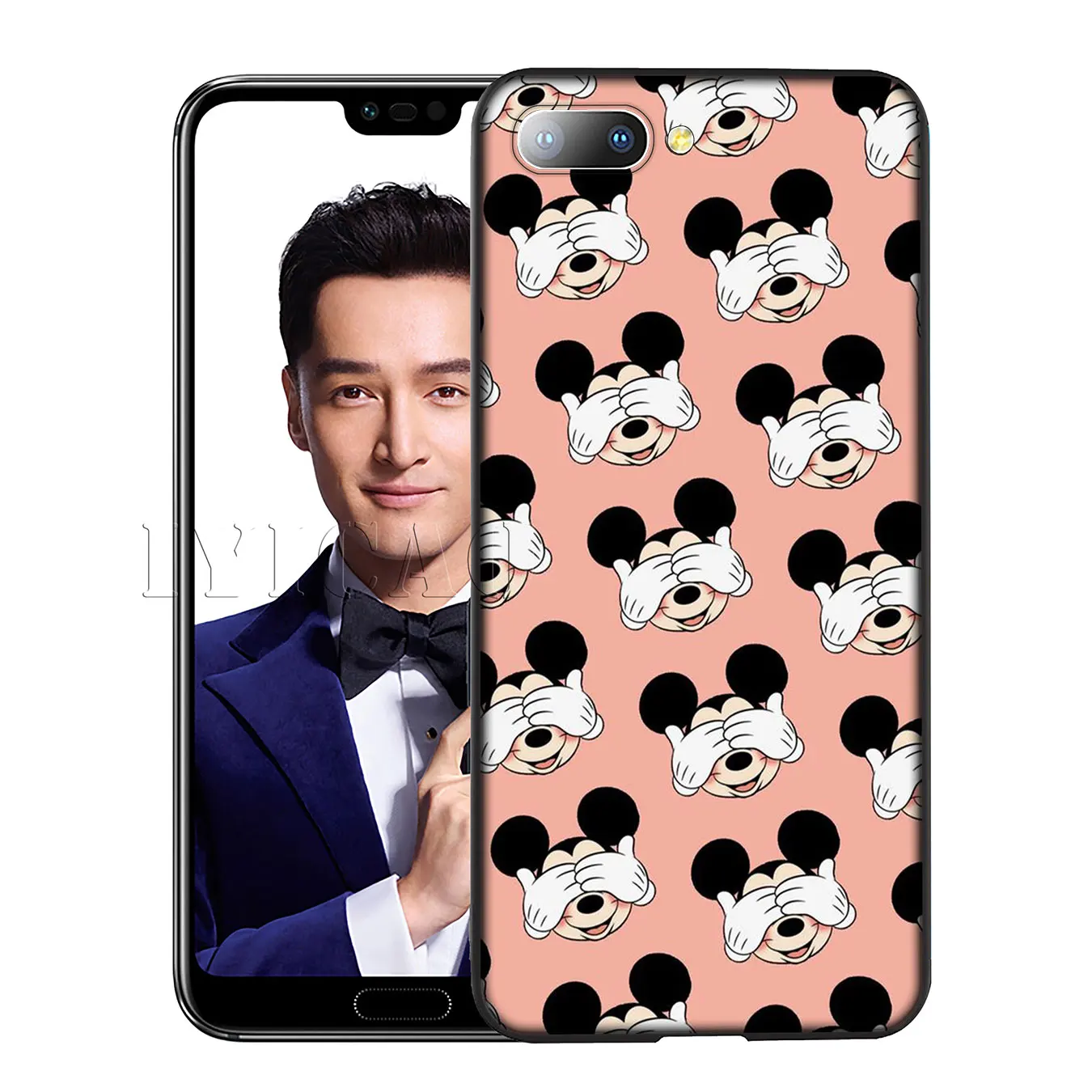 IYICAO Mickey Mouse love Silicone Soft Case for Huawei Y7 Y6 Prime Y9 2018 Honor 8C 8X 8 9 10 Lite 6A 7C 7X 7A Pro |