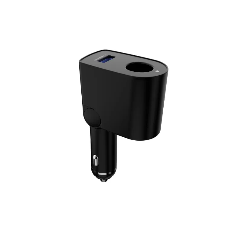 Черный Многофункциональное черно-белое зарядное устройство для IQOS 2,4 Plus 2.1A вращающийся магнитный USB для iQOS зарядное устройство s универсальное автомобильное зарядное устройство - Цвет: Черный