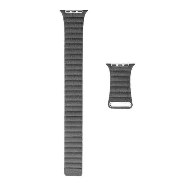 Регулируемая Магнитная кожаная Петля ремешок для наручных часов Apple Watch, ремешок браслет с застежкой петля