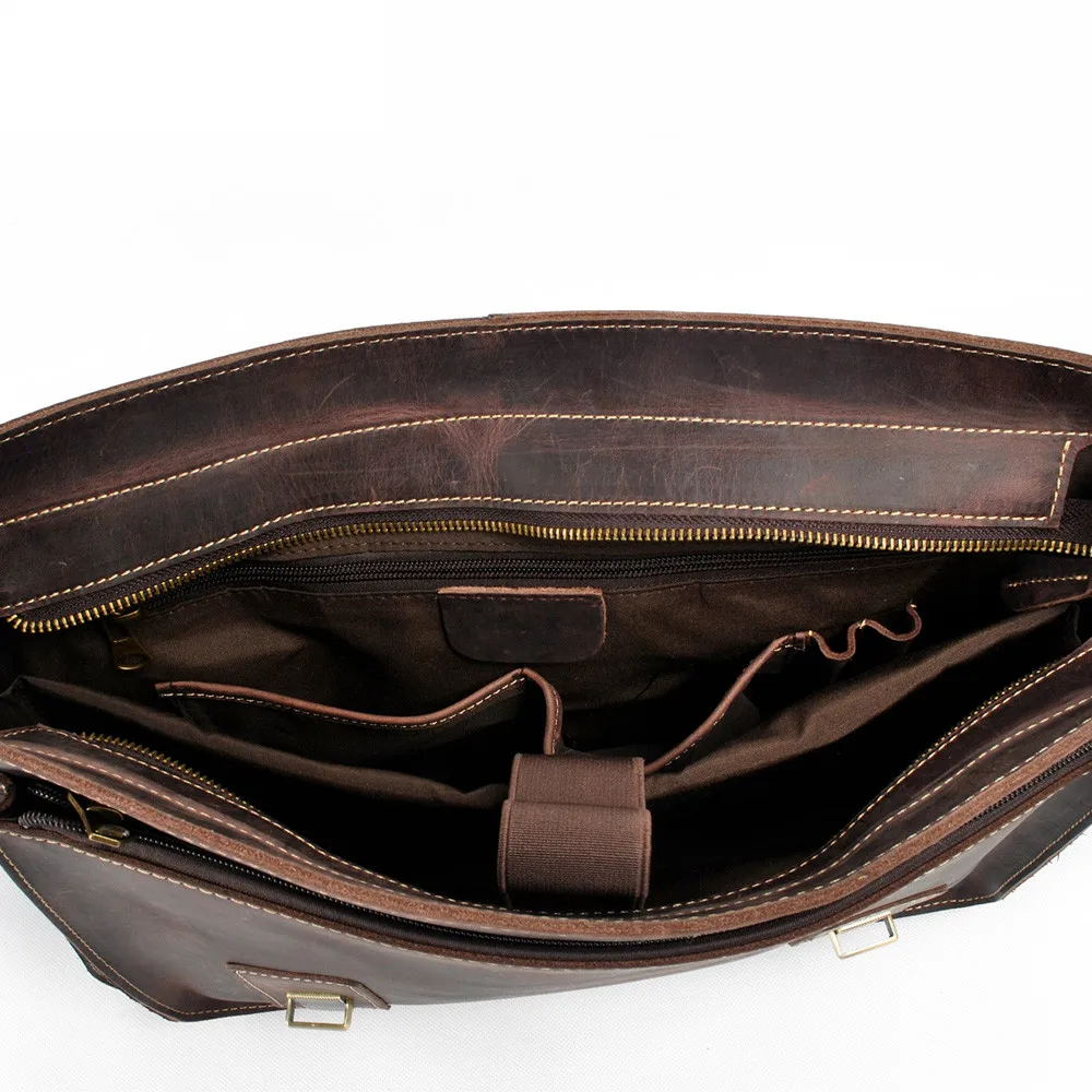Мужской портфель на одно плечо из кожи пу|briefcase luxury|luxury briefcasecomputer leather bag |