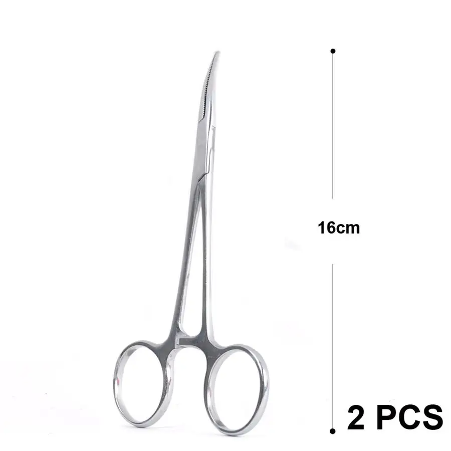 16cm 2pc Maximumcatch DE016 12 см/14 см/16 см рыболовные щипцы рыболовные аксессуары изогнутые гемостаты - Цвет: 16cm 2pc