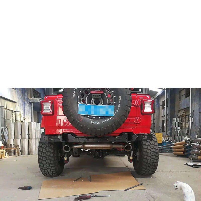 Вранглер манго хвост черная сталь " двойной сплит выхлопной+ для Jeep Wrangler& Wrangler Unlimited для авто продукта