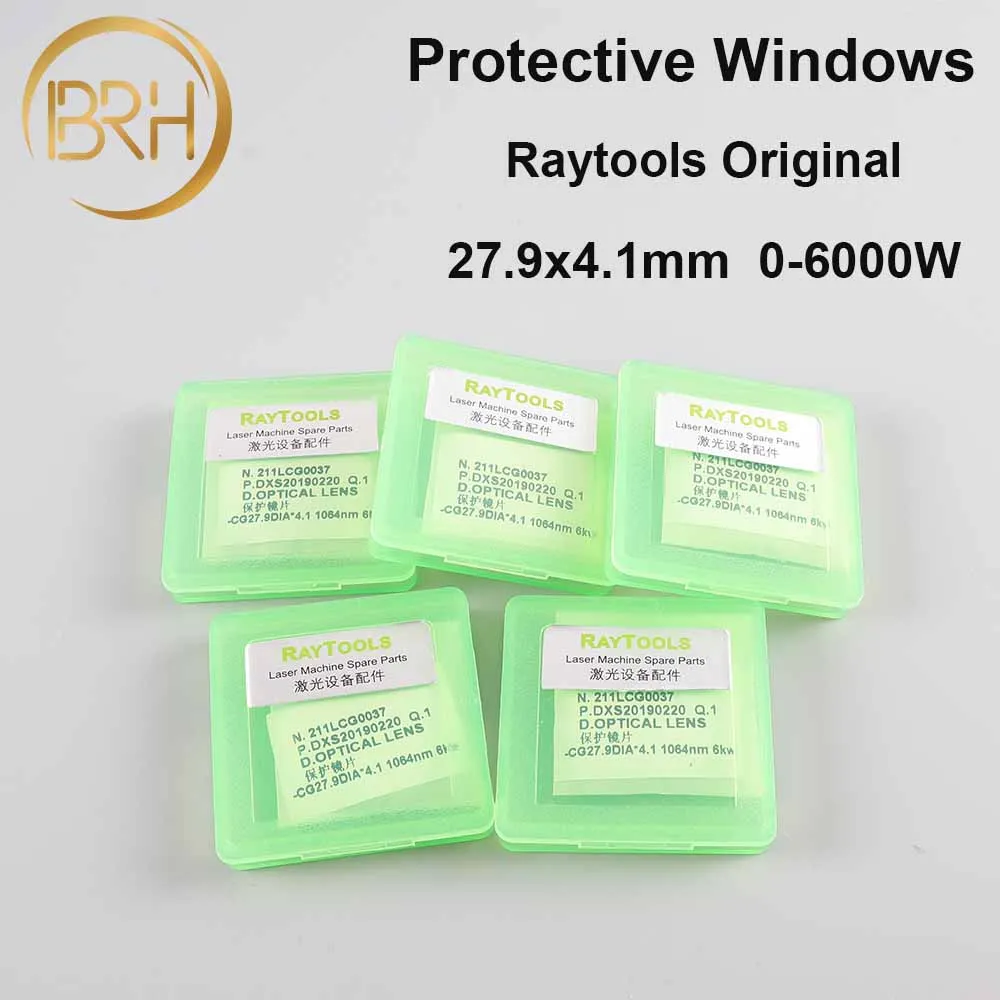 Raytools лазерный Защитный Объектив/Windows 27,9x4,1 мм для 0-6000 Вт Raytools BT240S BM111 Bodor станок для лазерной резки