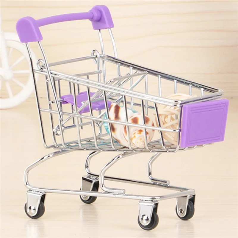 Imixlot мини корзина для покупок детские игрушки супермаркета складная тележка