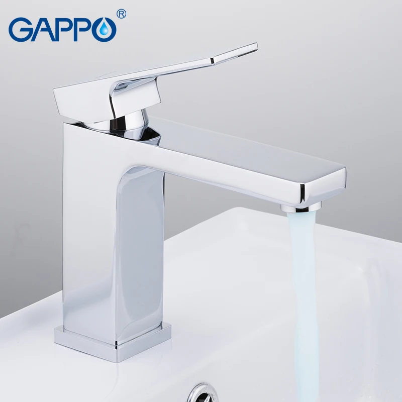 GAPPO Basin Faucet griferia faucet tap bathroom basin mixer chrome deck mounted waterfall brass water taps g1018 | Обустройство дома