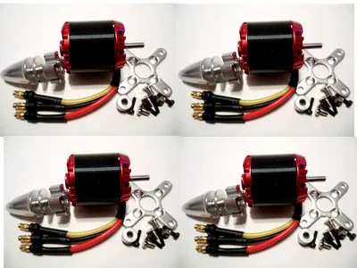4x N2830/2212 270 кв Вт 2-4S бесщеточный мотор Квадрокоптер без пайки