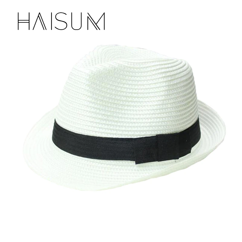 

Sombreros New Sombrero Haisum 2018 Wide Brim Sun Hat For Jazz Cap Panama Floppy Fedoras Summer Straw Brief Girdle Beach Hn07
