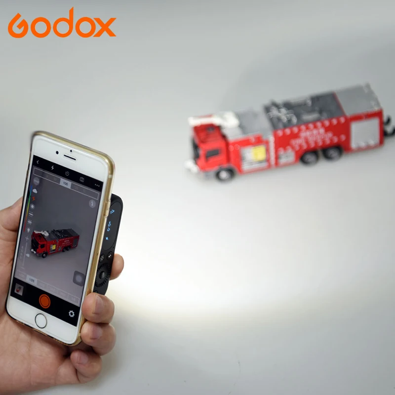 Godox A1 2,4G Беспроводная система ttl Bluetooth триггер вспышка светодиодный светильник встроенный аккумулятор для ios смартфона iPhone 6 6s 7 8 Plus