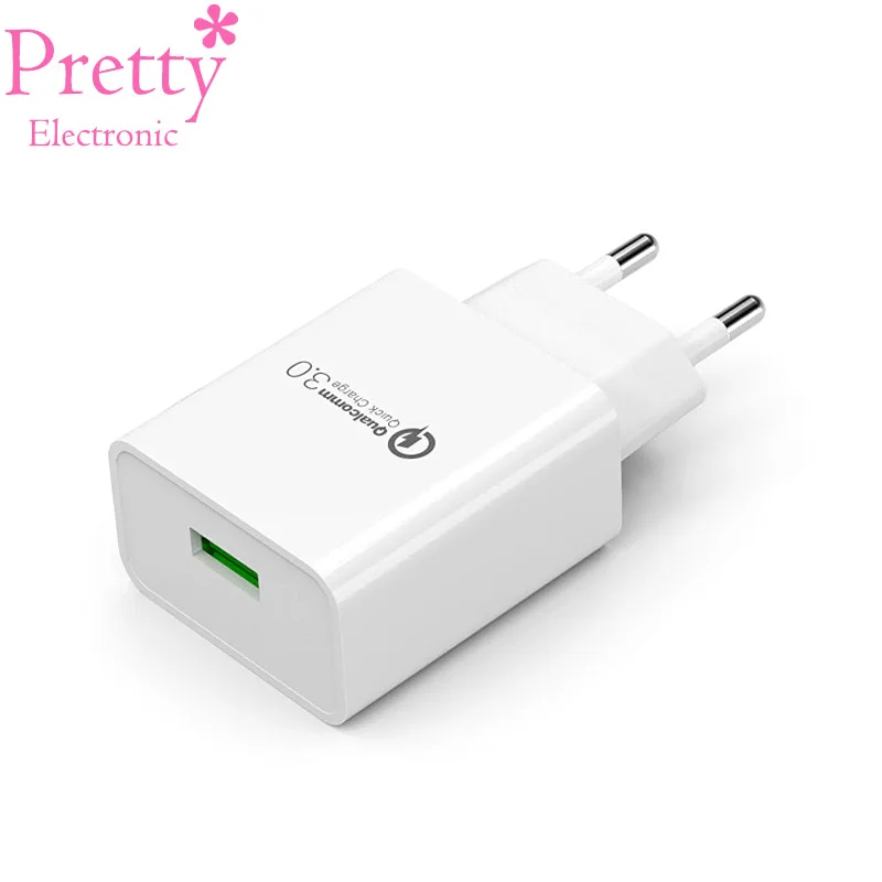 

5V3A EU Charger Plug QC3.0 Fast Charging CE Certification USB Quick Adapter Wall Chargers 9V 2A/12V 1.5A For Mobile Phone