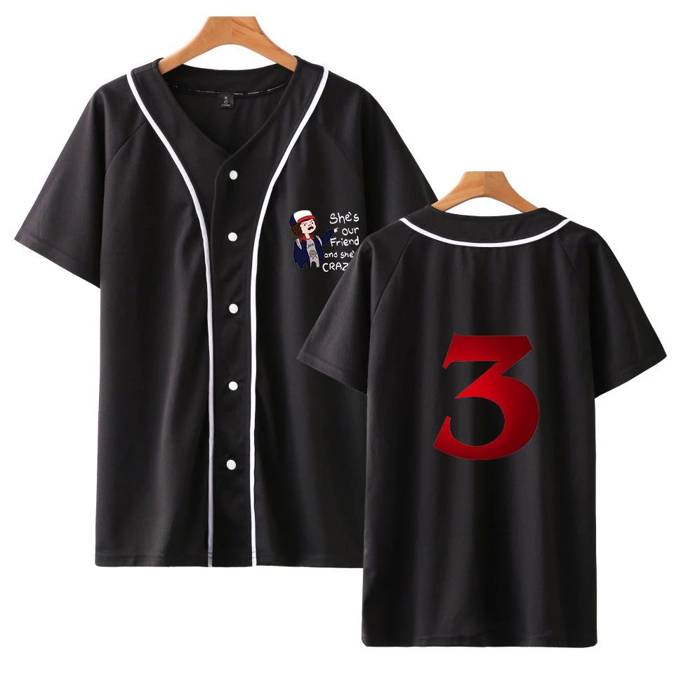 

Stranger Things 3 Baseball TShirt Women/Men College Clothe Loose Casual fashion Harajuku TShirt Unisex Clothes Tee Shirt Homme
