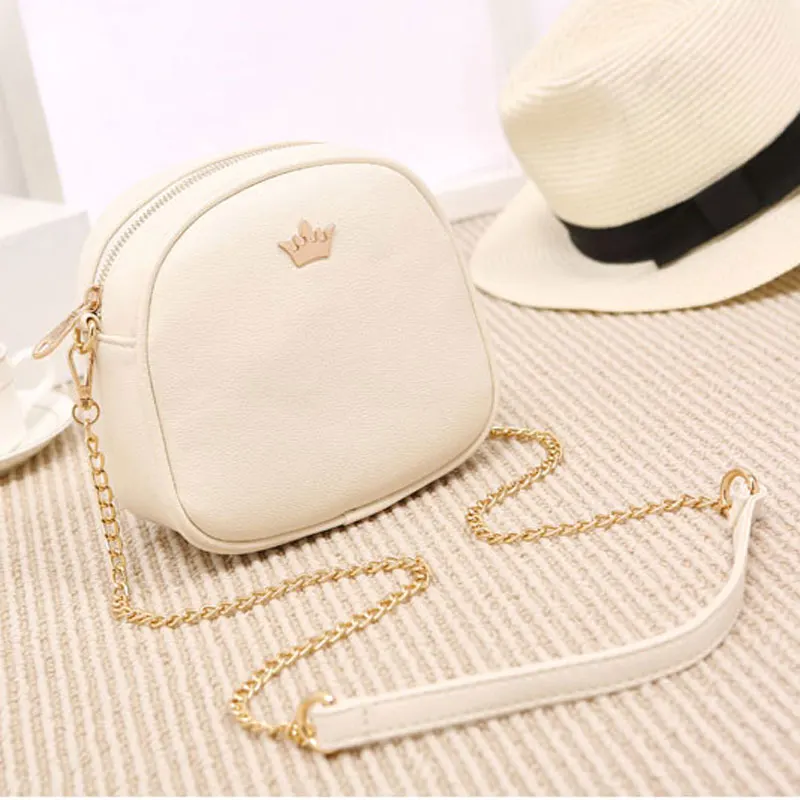 REPRCLA New Brand Designer Women Messenger Bags Chain Strap Shoulder Bag High Quality Handbags PU Leather Crossbody With Crown |