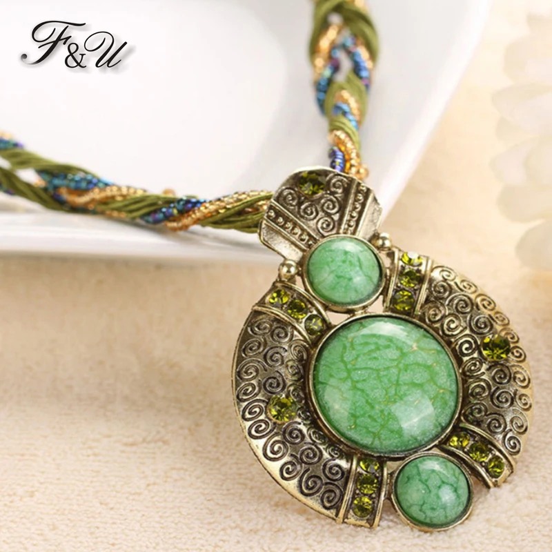 F & U винтажное ювелирное ожерелье модное популярное многослойное в ретро