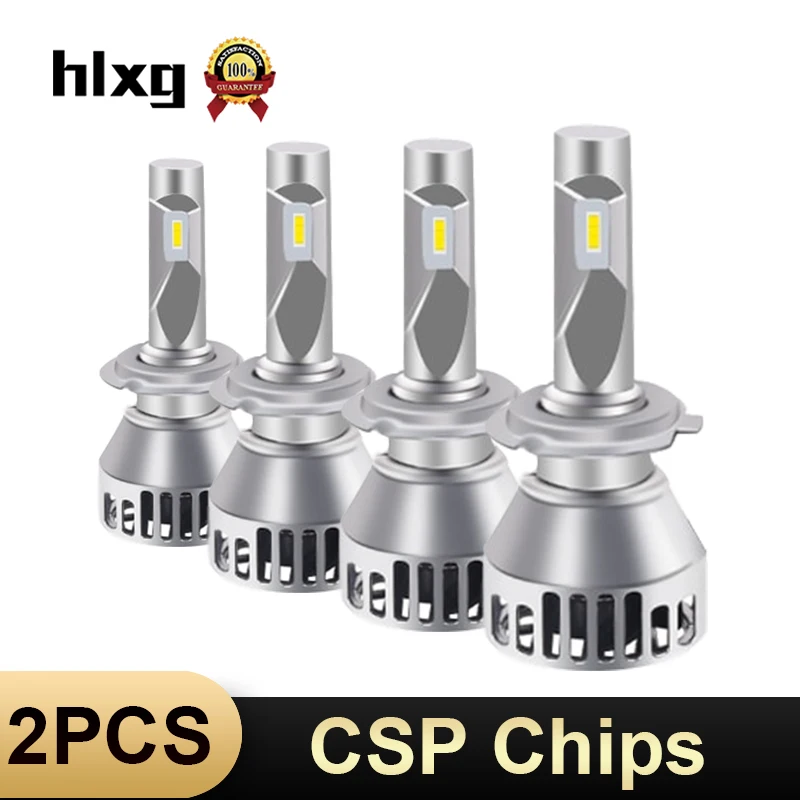 HLXG CSP чипы turbo led H1 9005 hb3 H11 60 Вт 10000LM 12 V 24 лампа автомобилей светодиодные automotivo фары