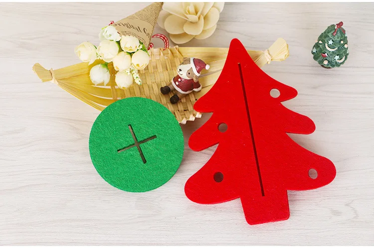 1 шт. тканевая Рождественская елка красный зеленый домашний офис рыночное