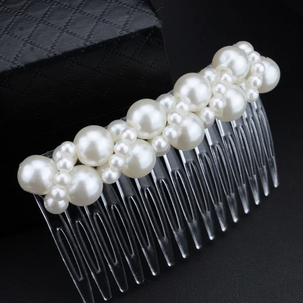 Гребень для волос с жемчугом Женский элегантный свадебный аксессуар невесты и