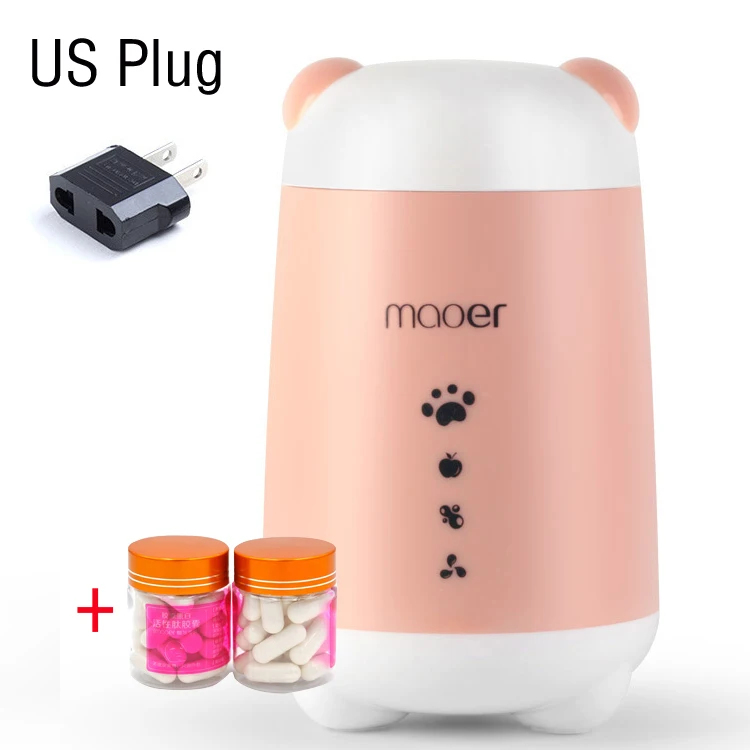 US Plug Маска для лица производитель машина уход за лицом DIY автоматический фруктовый натуральный растительный коллаген для домашнего использования салон красоты Спа Уход Eng Voice - Цвет: US Plug