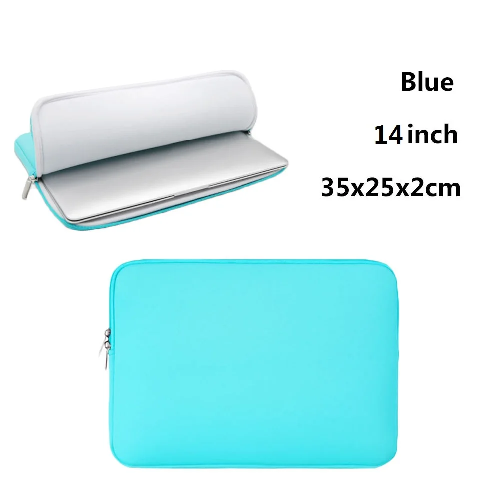Blue 13inch Сумка для ноутбука чехол сумка для планшета, ПК плюшевая внутренняя защита поверхности Мягкий Портативный - Цвет: Blue 13inch