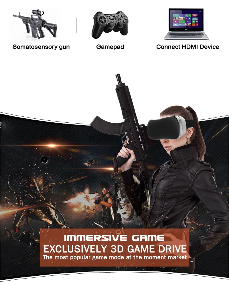 Новые V3H VR очки все в одном Виртуальная реальность 5,5 дюймов 2K дисплей 3 ГБ/16 ГБ действия S900 четырехъядерный 1,7 ГГц Wifi 4000 мАч VR очки