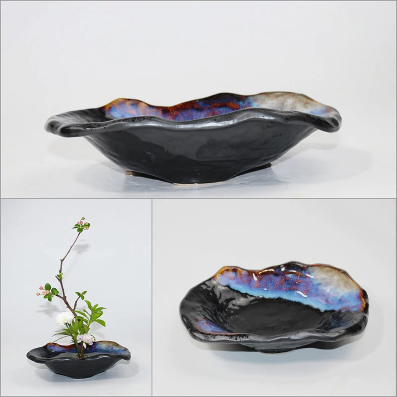 Винтажный Японский стиль дзен церемония икебана ручная работа грубая керамика