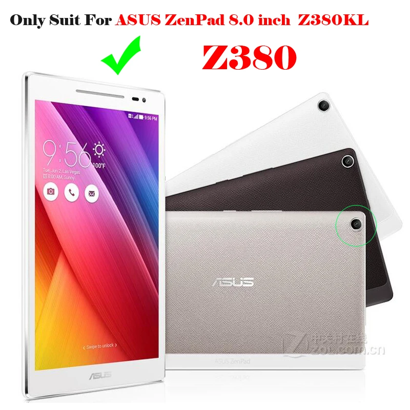 Для Asus ZenPad 8,0 Z380 Z380C Z380KL чехол-книжка для планшета Asus ZenPad 8,0 Z380 3 раза кожаный чехол-подставка+ стилус
