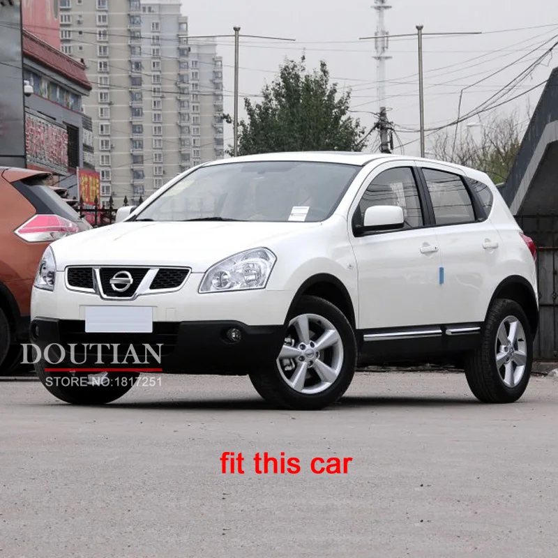 Для Nissan Qashqai j10 2008 2009 2011 2013 двери Стикеры Нержавеющая сталь задняя дверь багажника отделкой автомобиля Средства для укладки волос
