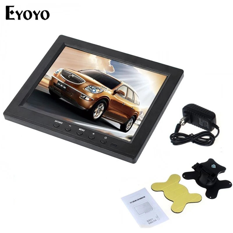 Eyoyo S801 Портативный 8 дюймов TFT ЖК-дисплей Цвет HD Безопасности Мониторы Экран VGA BNC