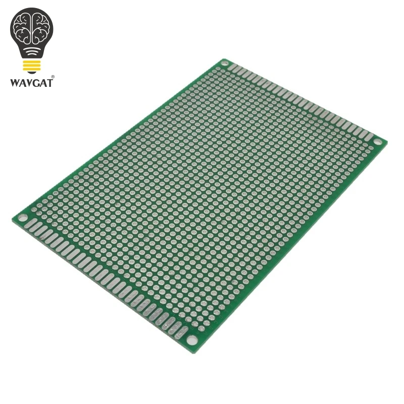 Двухсторонняя медная Прототипная печатная плата WAVGAT 8 х12 см универсальная для