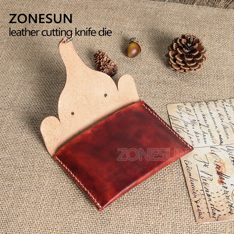 ZONESUN индивидуальные кожи штанцевый нож инструмент для рукоделия портмоне удар
