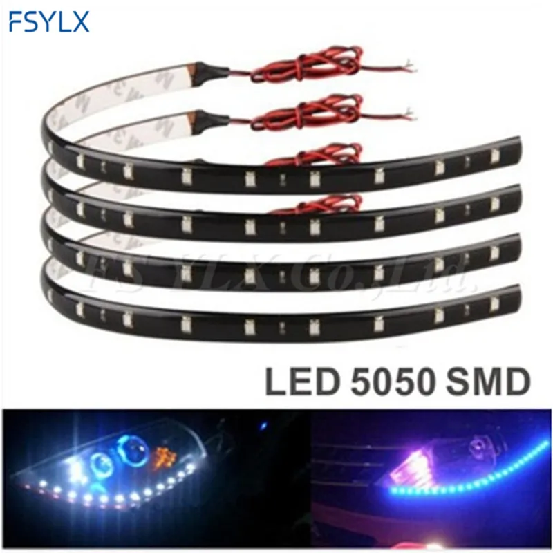 FSYLX 20 шт. 30 см 12 светодиодный 5050 SMD водонепроницаемый гибкий ленточный светильник