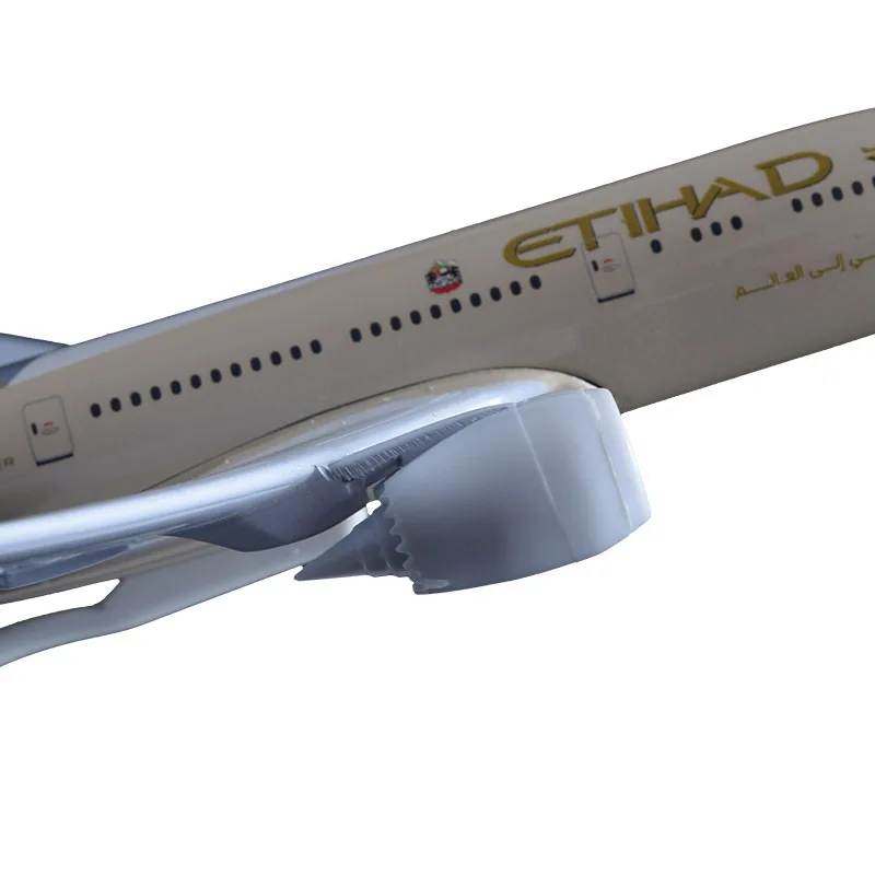 20 см Etihad модель самолета B787 ремесла сплава Boeing 787 авиакомпании самолет авиация сувенир для взрослых и детей подарок на день рождения игрушки