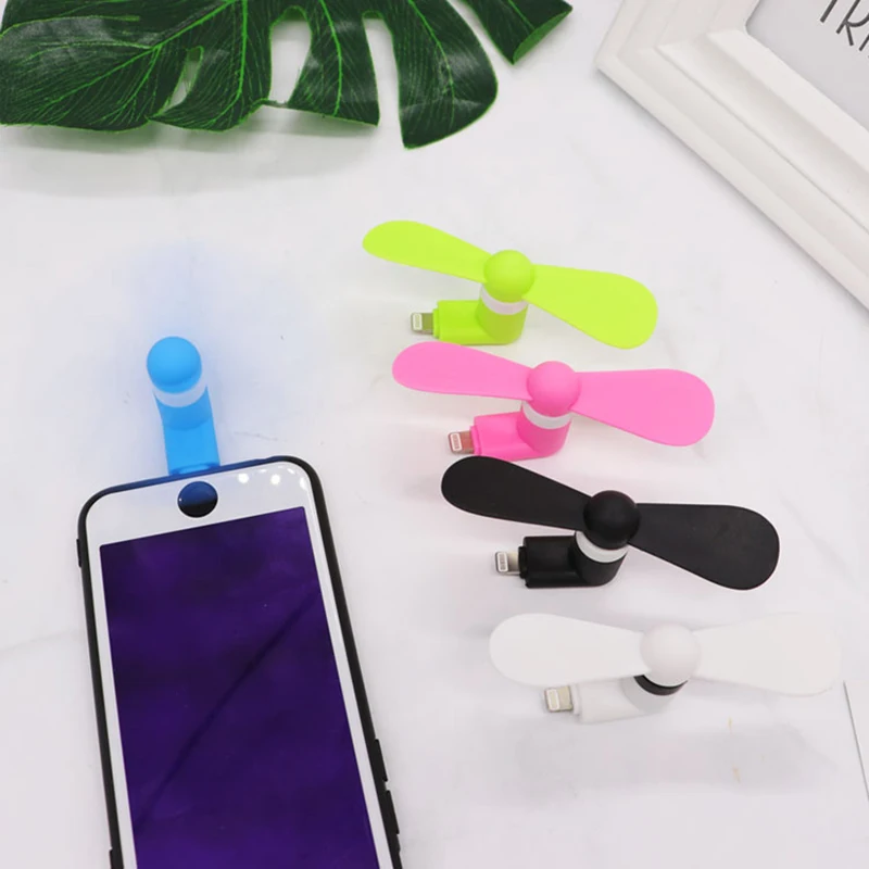Мини 2/3 в 1 портативный Micro USB вентилятор тип-c телефонные вентиляторы для iPhone 5 6S 7 Plus 8 X XS XR вентилятор для samsung htc Android OTG телефонов