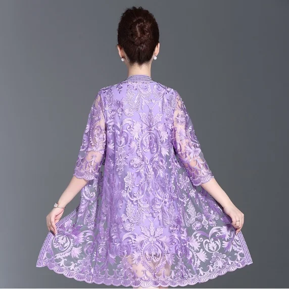 Женское кружевное платье из двух частей с длинным рукавом Осеннее элегантное