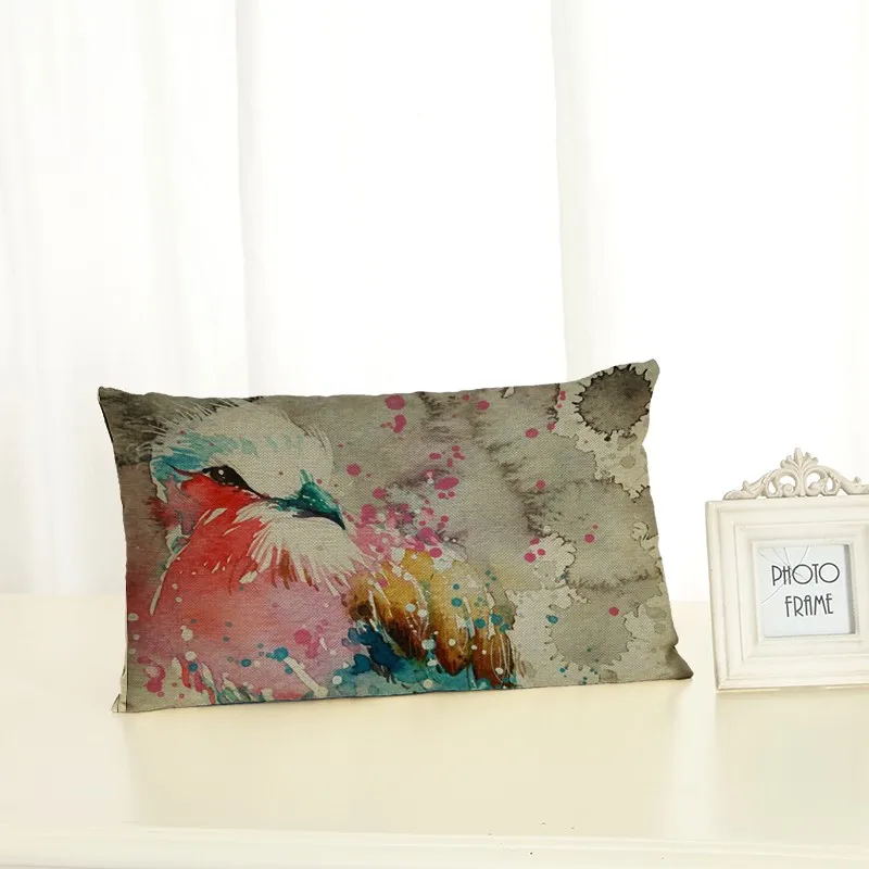 Персонализированные Чехлы для подушек с изображением птиц модные креативные