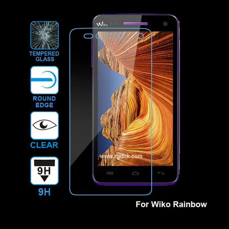 2.5D 9H защита для экрана из закаленного стекла Wiko Pulp Fab 4G Fever Rainbow Lite UP Sunset 2 Selfy Lenny 3