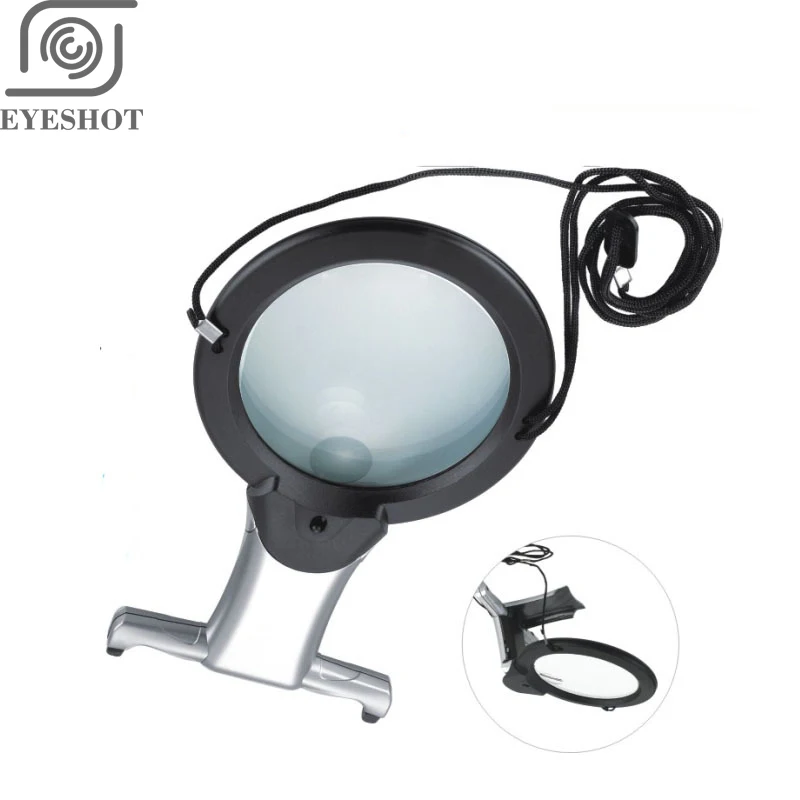 EYESHOT увеличительное стекло с легкой вышивкой 2X Hands Free 5X объектив для вышивки
