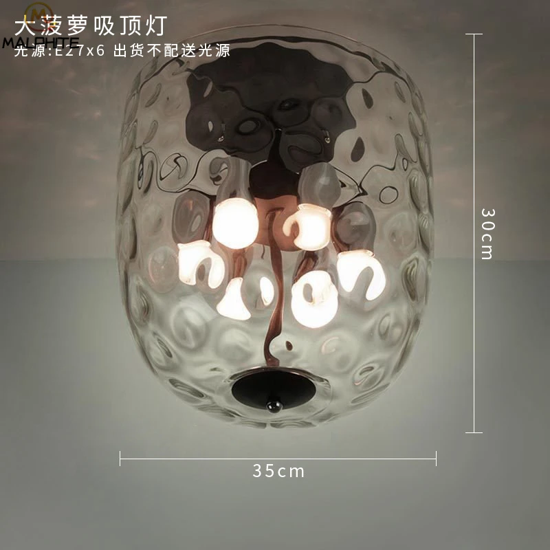 

modern hanging ceiling lights transparent glass shade luster lighting fixtures ceiling lamp water Water Ripple crystal luminaire