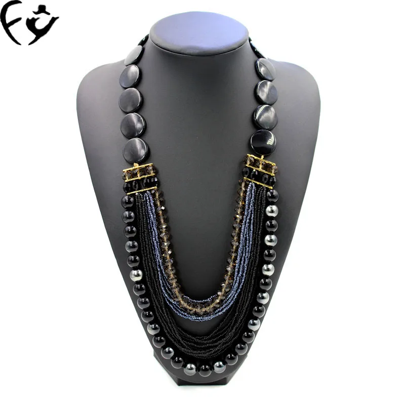 Новые ювелирные изделия ожерелье из бисера ручной работы Свитер Цепочка до