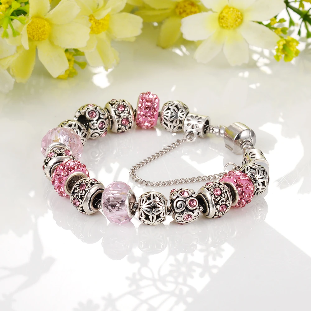 Посеребренные бусины шармы в европейском стиле|bracelet bracelet|charm beads braceletbead charm bracelet |